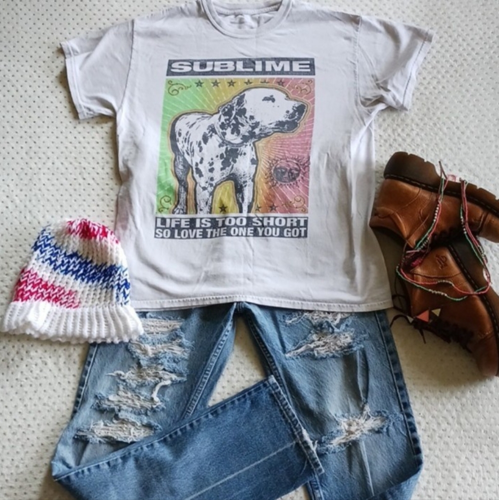 Vintage 517 distressed bootcut light wash Jeans orange tab & gorgeous - Picture 3 of 16